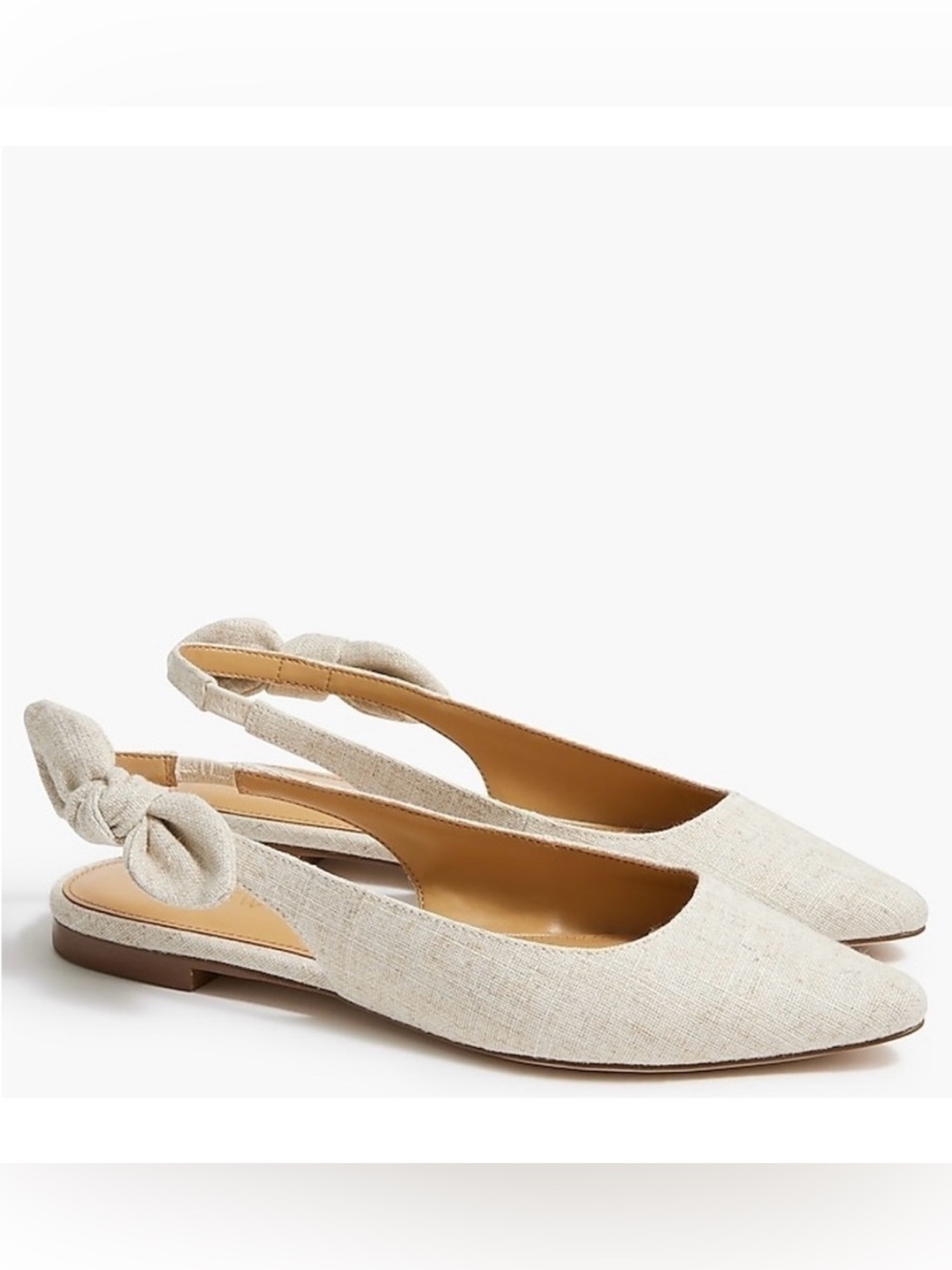 J. Crew BOW SLINGBACK FLATS